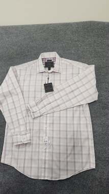 Jos. A. Bank Reserve Traditional Fit Plaid Dress Shirt Size M NWT Egyptian Cotto